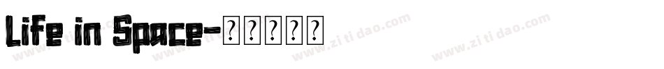 Life in Space字体转换